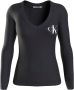 Calvin Klein Shirt met lange mouwen RIB V-NECK MONOLOGO LONG SLEEVE - Thumbnail 4