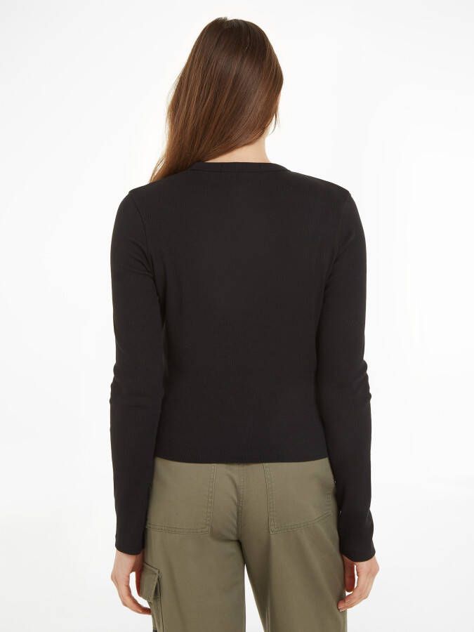 Calvin Klein Jeans Shirt met lange mouwen en labelpatch - Foto 3