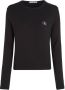 Calvin Klein Shirt met lange mouwen WOVEN LABEL RIB LONG SLEEVE - Thumbnail 4