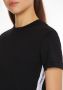Calvin Klein Shirt met ronde hals SIDE CONTRAST TAPE TEE met opzij jeans logo-opschrift - Thumbnail 2