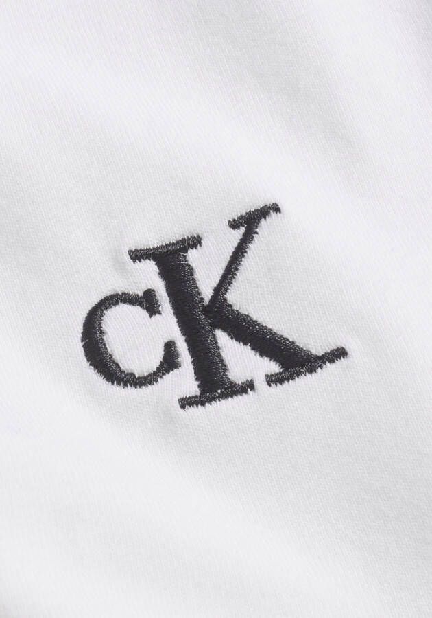Calvin Klein Shirt met V-hals CK EMBROIDERY STRETCH V-NECK (1-delig)