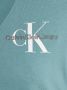 Calvin Klein Basis Katoenen T-Shirt Dames Rechte Pasvorm V-Hals Korte Mouwen Blue Dames - Thumbnail 4