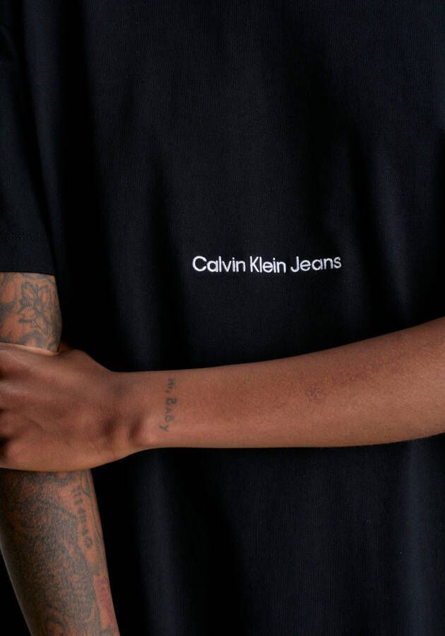 Calvin Klein Shirtjurk met split opzij