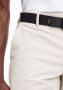 CALVIN KLEIN Heren Broeken Modern Twill Slim Short Belt Beige - Thumbnail 9