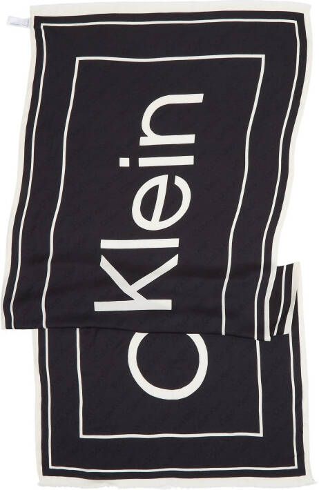 Calvin Klein Sjaal LOGO JQ SCARF O PRINT 70X180