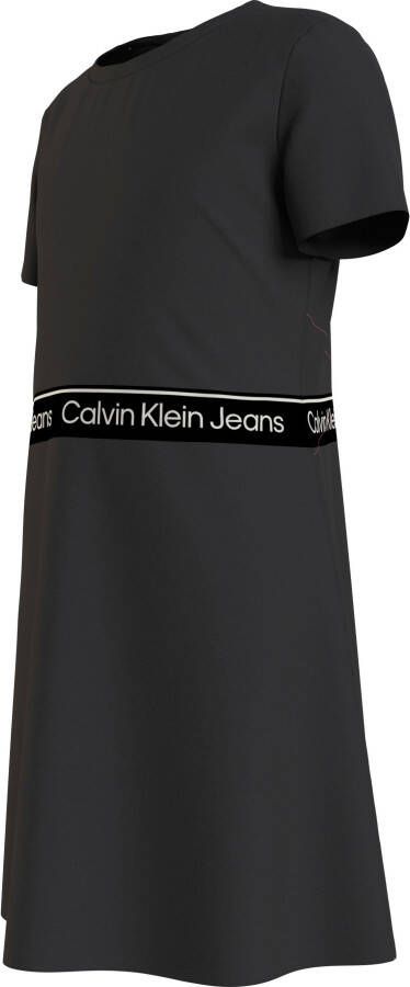 Calvin Klein Skaterjurk LOGO TAPE SS PUNTO DRESS