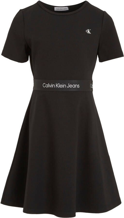 Calvin Klein Skaterjurk PUNTO TAPE SS DRESS