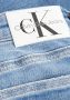 Calvin Klein Slim Fit Gewassen Jeans met Logo Detail Blauw Dames - Thumbnail 13
