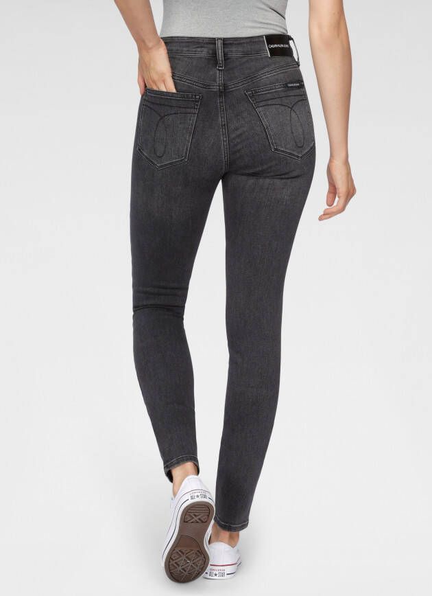 Calvin Klein Skinny fit jeans CKJ 010 HIGH RISE SKINNY met ck monogram borduursel