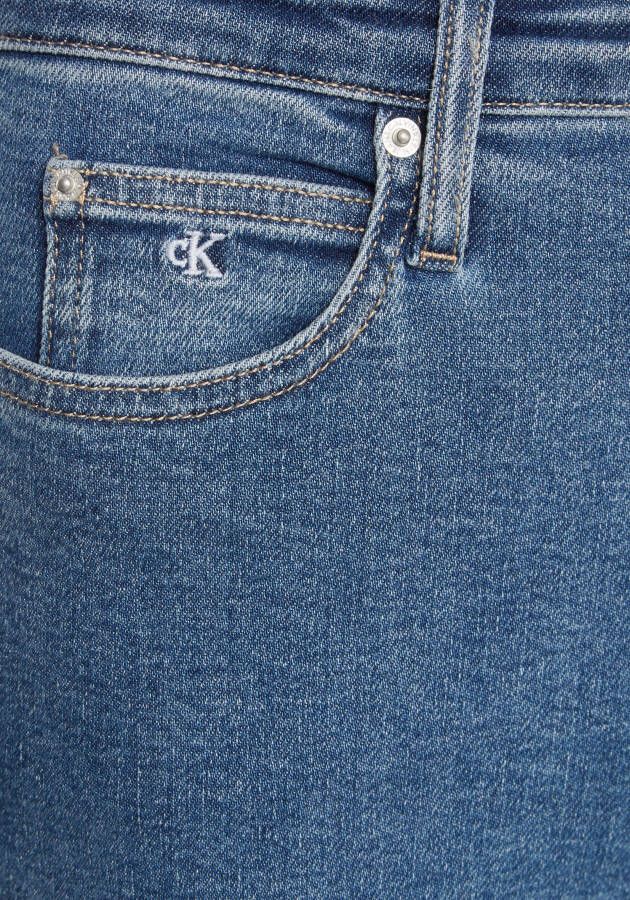 Calvin Klein Skinny fit jeans High rise skinny met ck monogram logoborduursel & badge
