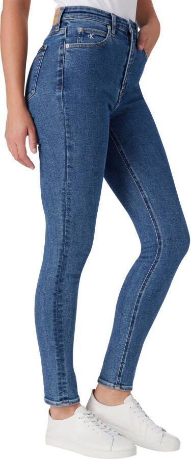 Calvin Klein Skinny fit jeans High rise skinny met ck monogram logoborduursel & badge
