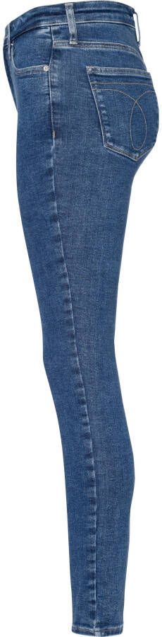 Calvin Klein Skinny fit jeans High rise skinny met ck monogram logoborduursel & badge
