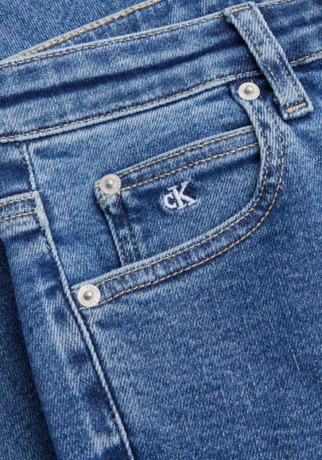 Calvin Klein Skinny fit jeans High rise skinny met ck monogram logoborduursel & badge