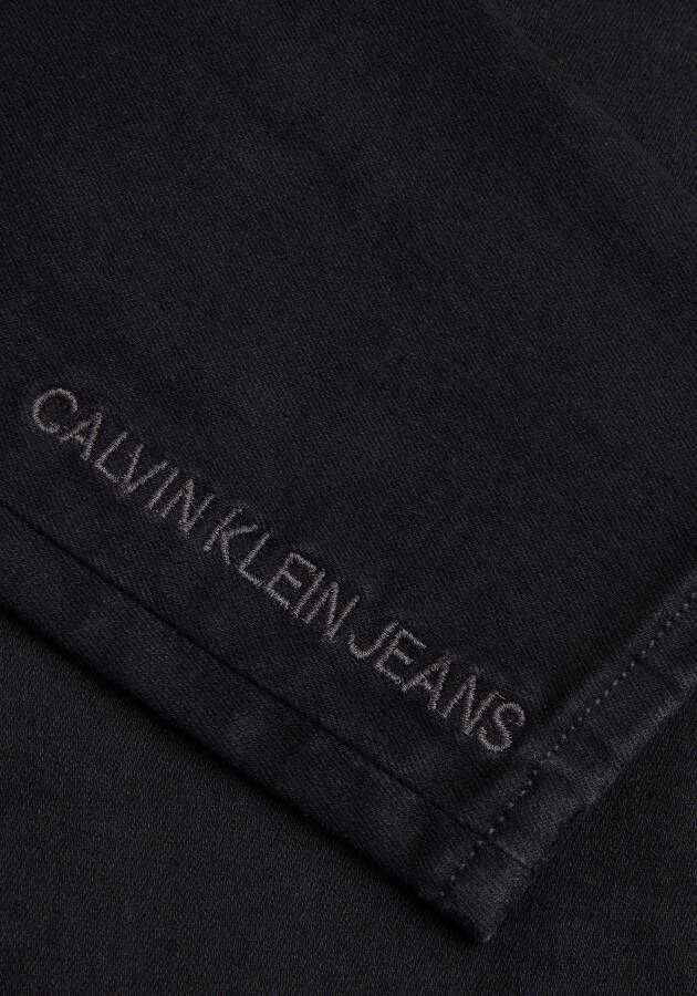 Calvin Klein Skinny fit jeans HIGH RISE SUPER SKINNY ANKLE met jeans logo-opschrift bij de zoom