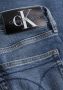 Calvin Klein Gewassen Blauwe Katoenen Jeans met Logodetail Blauw Heren - Thumbnail 7