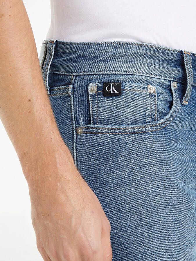 Calvin Klein Straight jeans Authentic Straight met logo-badge