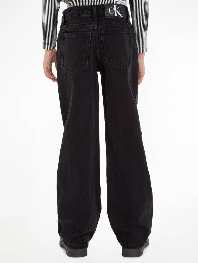 Calvin Klein Stretch jeans WIDE LEG WASHED BLACK