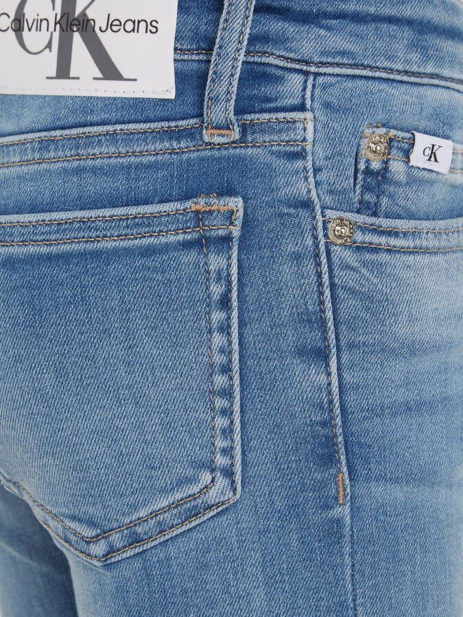 Calvin Klein Stretch jeans FLARE MR SPLIT VISUAL MID BLUE