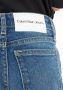 Calvin Klein wide leg jeans mid blue Blauw Meisjes Denim Effen 128 - Thumbnail 3