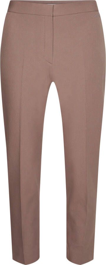 Calvin Klein Stretchbroek STRETCH GABARDINE SLIM PANT met 3d-logo bij de band