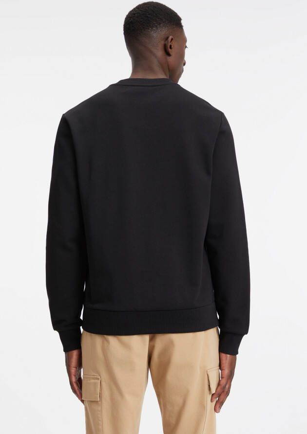 Calvin Klein Sweater STRIPED CHEST LOGO SWEATSHIRT van puur katoen