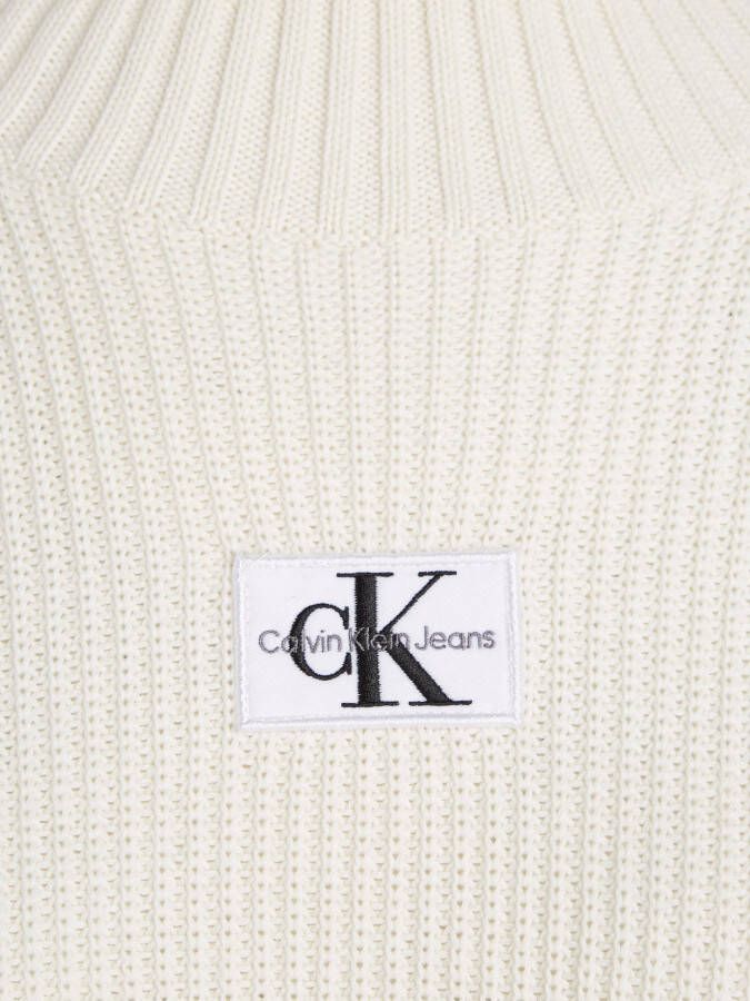 Calvin Klein Sweatjurk WOVEN LABEL LOOSE SWEATER DRESS