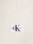 Calvin Klein Jeans Witte Gebreide Jurk met Ballonmouwen White Dames - Thumbnail 5