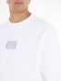 Calvin Klein Heren Wit Gloss Stencil Logo Sweatshirt White Heren - Thumbnail 4