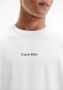 Calvin Klein Heren Sweatshirt met Lange Mouwen in Effen Kleur White Heren - Thumbnail 4