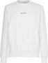 Calvin Klein Heren Sweatshirt met Lange Mouwen in Effen Kleur White Heren - Thumbnail 5