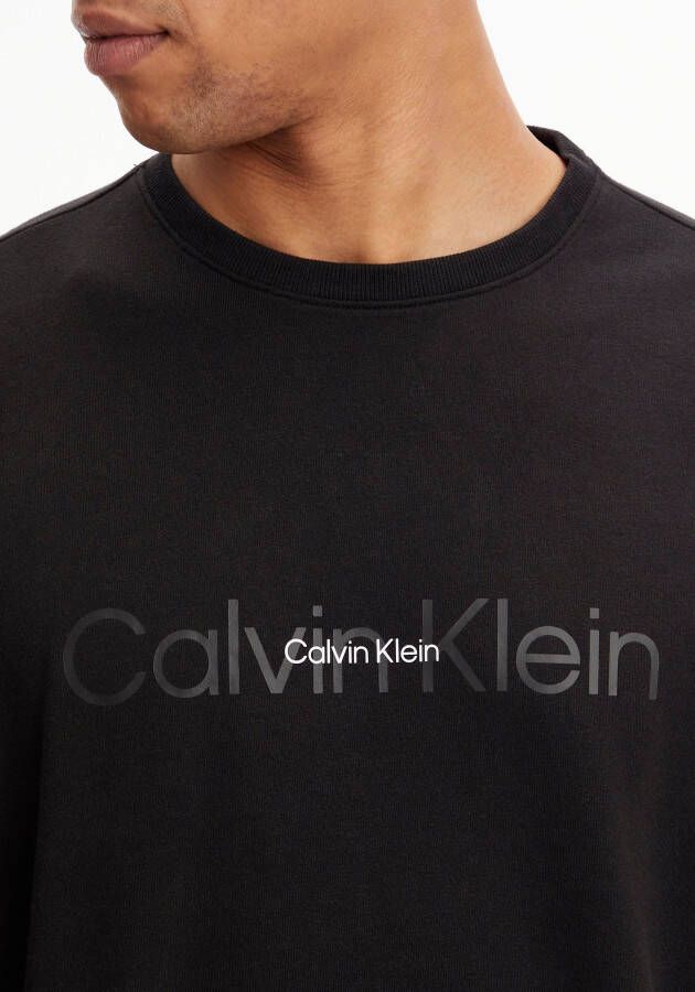 Calvin Klein Sweatshirt met glanzend opschrift voor