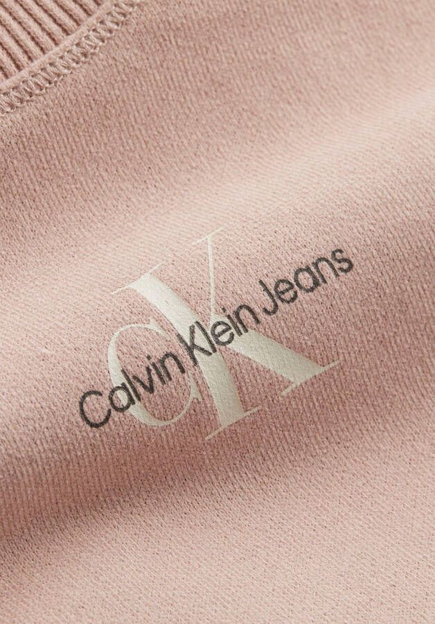 Calvin Klein Sweatshirt MICRO MONOLOGO CREW NECK met een ronde hals