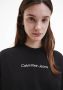 Calvin Klein Sweatshirt Shrunken institutional crew neck met -logo-opschrift op borsthoogte - Thumbnail 5