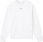 Calvin Klein Witte Crewneck Sweatshirt met Lange Mouwen en Print Logo White Heren - Thumbnail 8