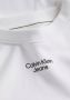 Calvin Klein Witte Crewneck Sweatshirt met Lange Mouwen en Print Logo White Heren - Thumbnail 9
