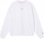 Calvin Klein Witte Crewneck Sweatshirt met Lange Mouwen White Heren - Thumbnail 1