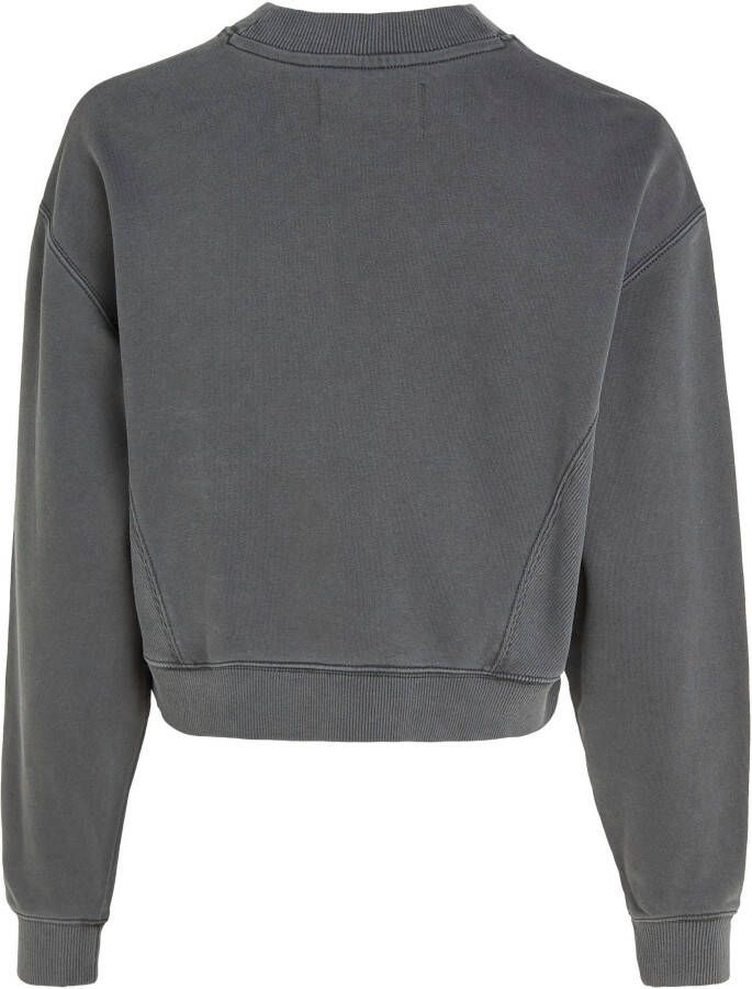 Calvin Klein Sweatshirt WASH RIB MIX SHORT CREW NECK
