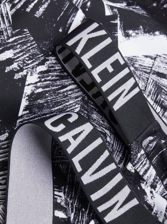 Calvin Klein Swimwear Badpak SWIMSUIT-PRINT in een look met patroon