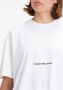Calvin Klein Jeans T-shirt met labelstitching - Thumbnail 5
