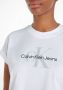Calvin Klein Monologo T-shirt Wit J20J220717 YAF White Dames - Thumbnail 7