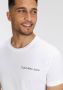 CALVIN KLEIN Heren Polo's & T-shirts Chest Institutional Wit - Thumbnail 5