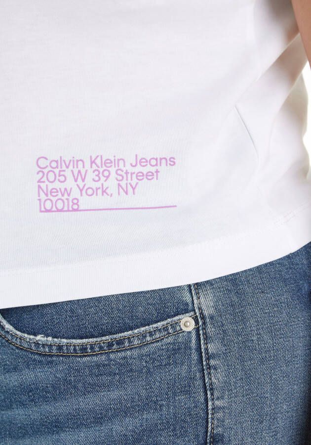 Calvin Klein T-shirt CK ADDRESS LOGO BABY TEE