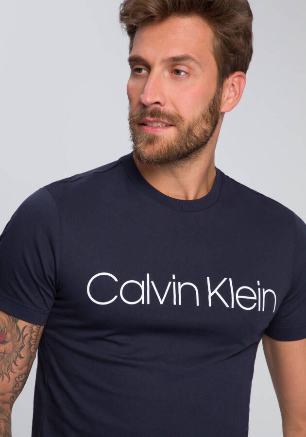 Calvin Klein T-shirt COTTON FRONT LOGO met groot opschrift