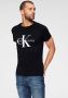 Calvin Klein Zwarte T-shirt Iconic Monogram Ss Slim Tee - Thumbnail 10