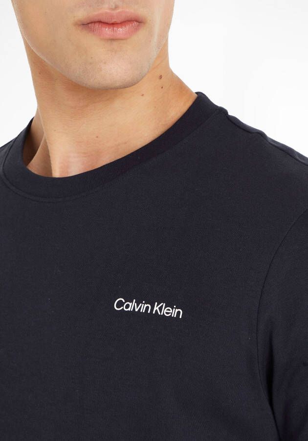 Calvin Klein T-shirt MICRO LOGO INTERLOCK T-SHIRT met -logo op de borst