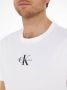 Calvin Klein Jeans Heren T-shirt Wit Korte Mouw Herfst Winter White Heren - Thumbnail 9