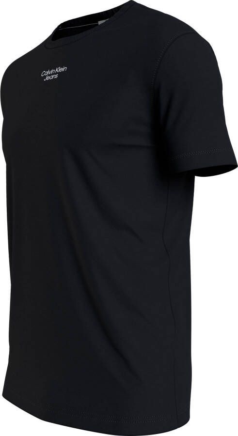 Calvin Klein T-shirt STACKED LOGO TEE van puur katoen