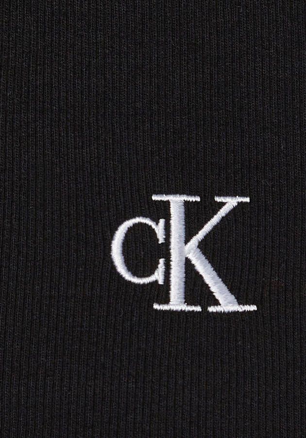 Calvin Klein Top met spaghettibandjes CK RIB STRAPPY TOP met verstelbare schouderbanden en ck monogram