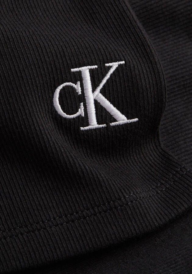 Calvin Klein Top met spaghettibandjes CK RIB STRAPPY TOP met verstelbare schouderbanden en ck monogram