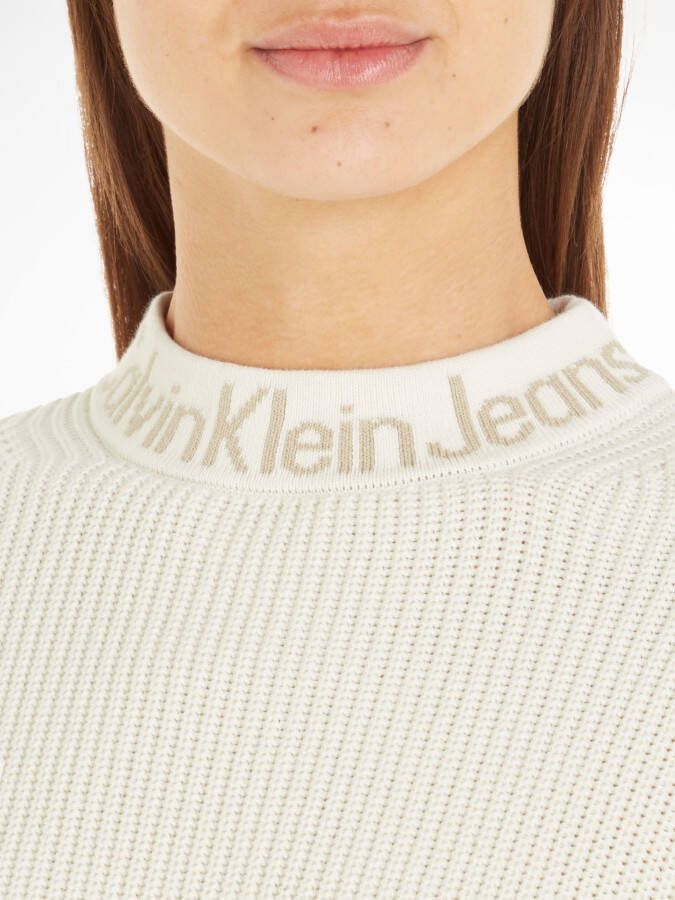 Calvin Klein Trui met ronde hals LOGO INTARSIA LOOSE SWEATER